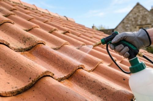entretien des mousses et lichens sur une toiture