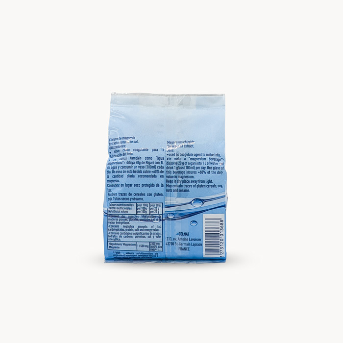 sachet de nigaris de 100g - verso
