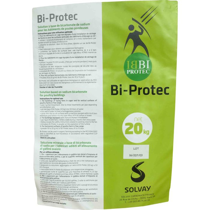 Etiquette Bi-protec sac de 20kg  (bi-poux)