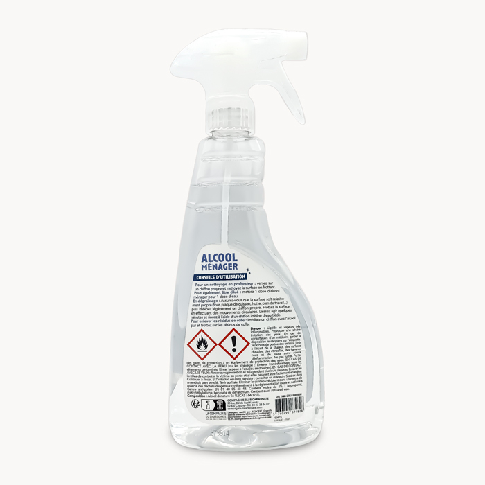 Alcool ménager spray dos - 750ml