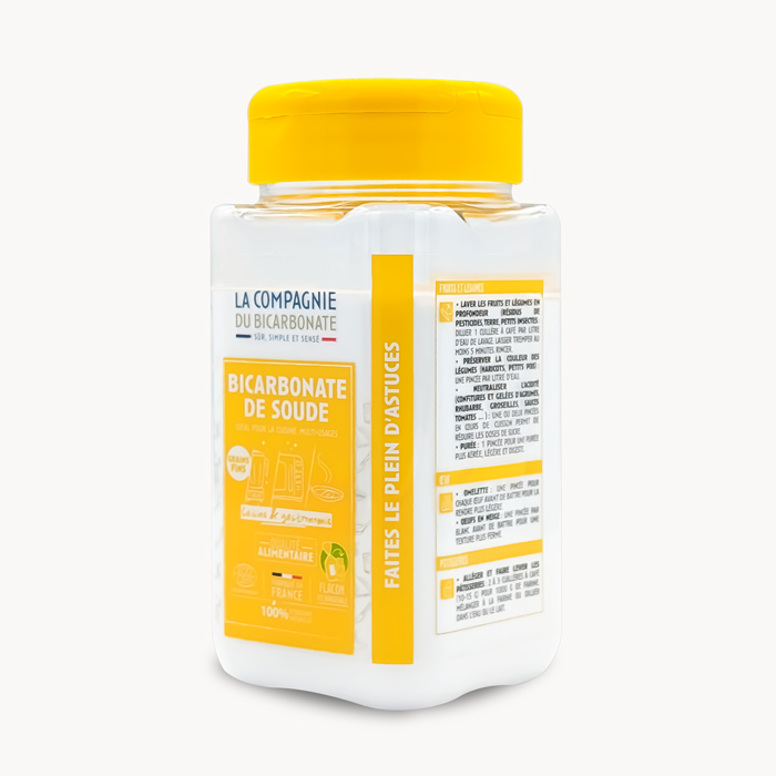 Bicarbonate de soude spécial cuisine vu de côté