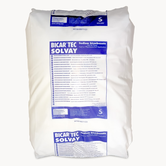 Bicarbonate de soude en 25kg verso