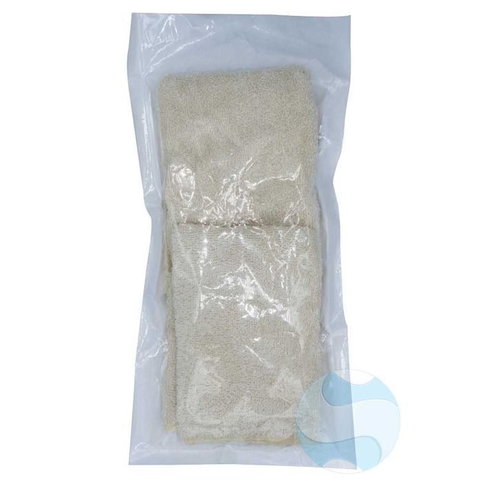 Lot de deux carrés en coton pour la salle de bains