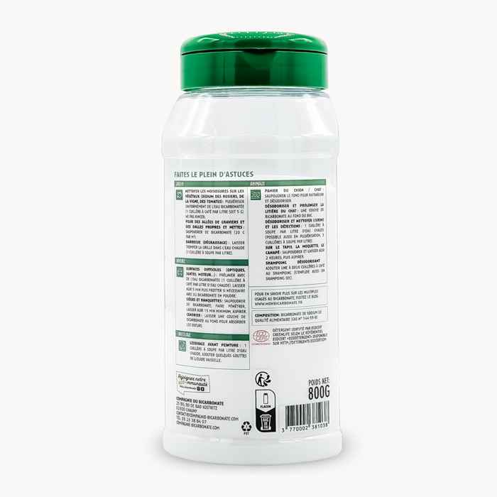 Flacon bicarbonate de soude special jardin 
