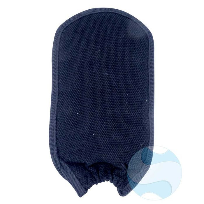 Gant loofah intégral double face - verso en fibres de coton égyptien
