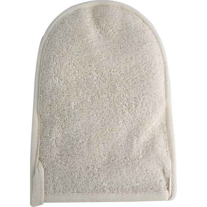 Gant loofah grande taille - verso en coton du Nil