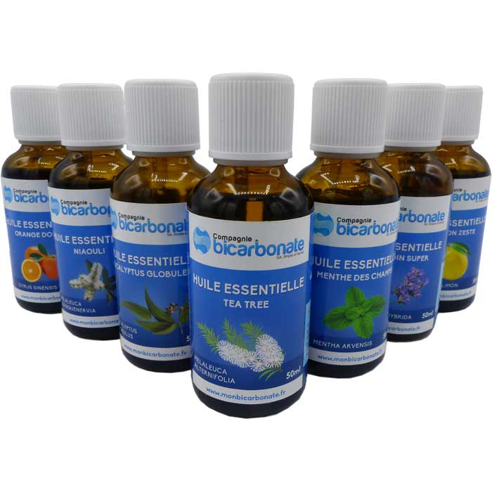 Gamme de flacon d'huile essentielle