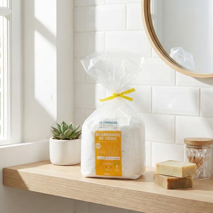 Pack Mega Recharge 4,5 kg - Bicarbonate de Soude alimentaire - Sac "Open-Up"  de 1 kg
