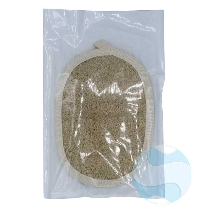 manique loofa dans son emballage