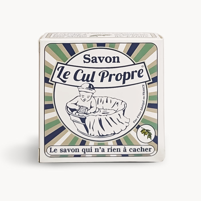 Packaging recto savon Le Cul Propre olive