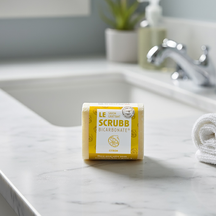 &quot;LE SCRUBB&quot; Savon Cuisine-Brico-jardin Huile Essentielle CITRON
