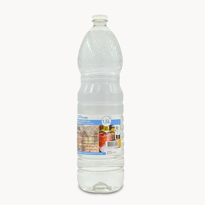 vinaigre blanc alimentaire 1,5L vu de côté