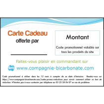 code promotionnel  valable sur le site de la compagnie du bicarbonate