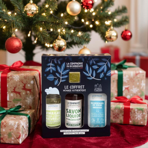 Le coffret ménage authentique et ses 3 produits essentiels.