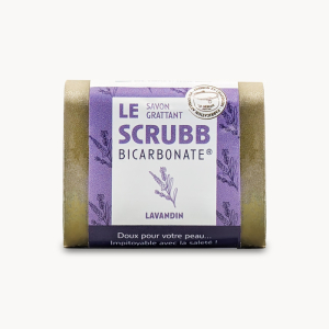 Savon grattant, Le scrubb bicarbonate lavandin - 100g.