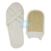 Loofah Kit de bain (gant et chaussons slippers)