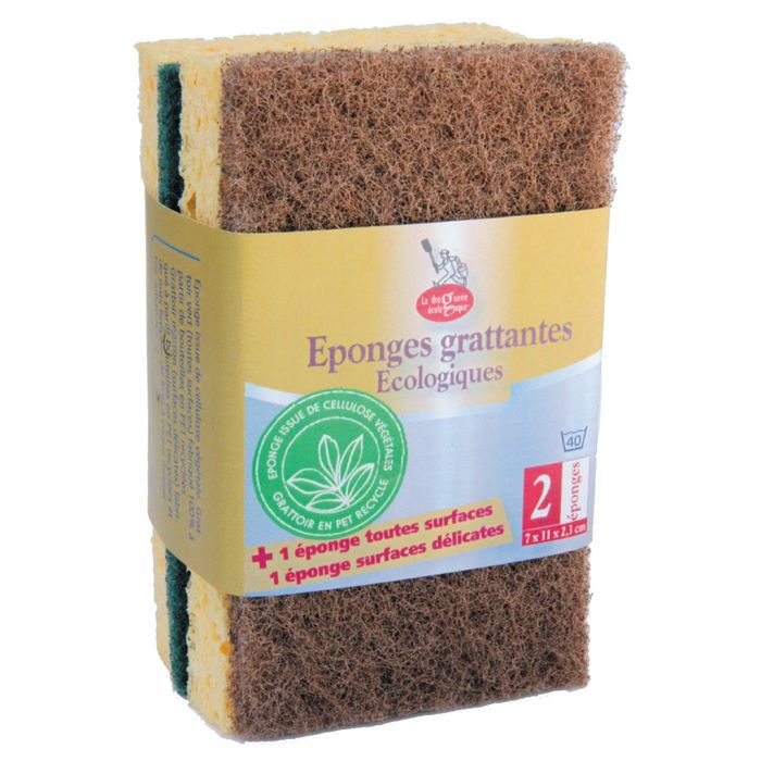Eponges grattantes Eco-conçues (lot de 2)