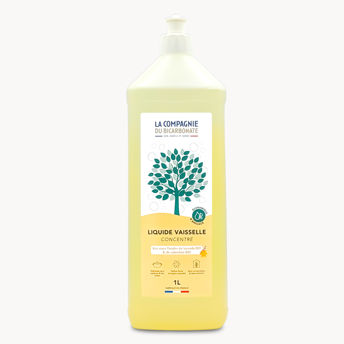 Liquide vaisselle concentré aux eaux florales BIO - 1L