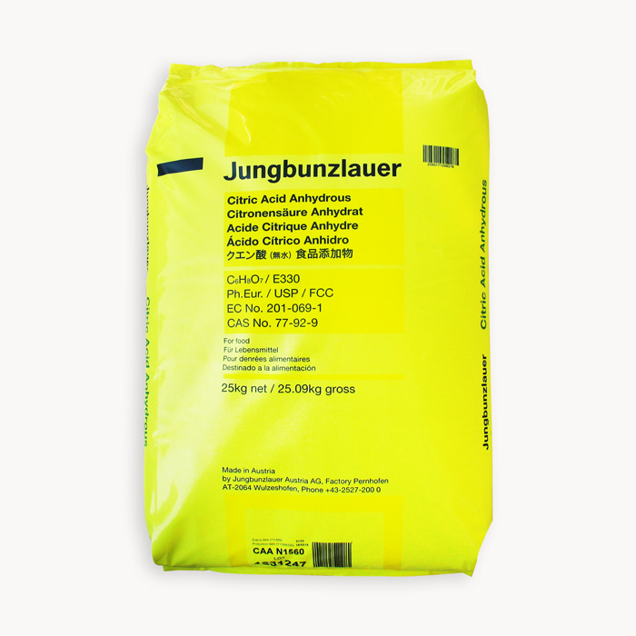 Acide citrique alimentaire anhydre grains moyens 25 kg Ecocert 