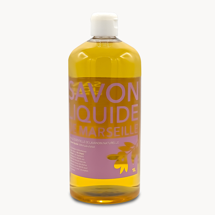 Savon liquide de Marseille à l’huile essentielle de Lavandin - 1L