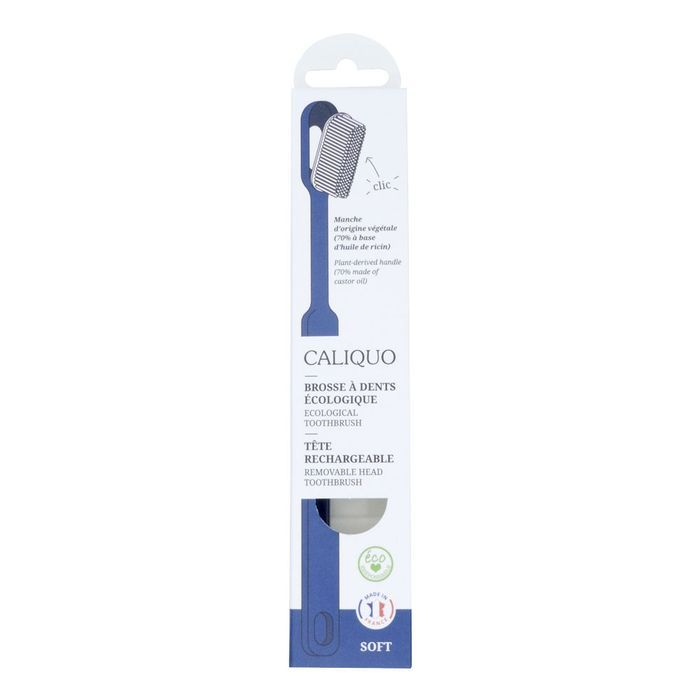 brosse à dents caliquo dans un emballage en carton