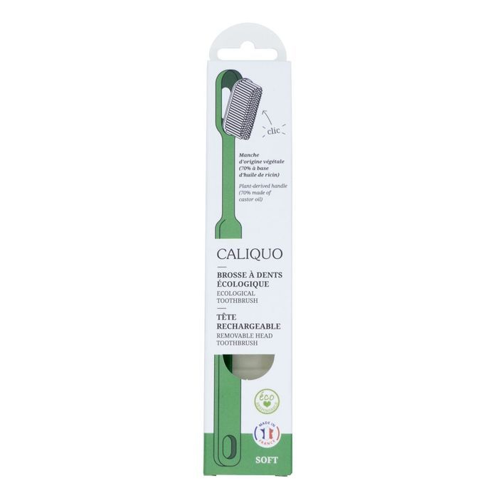 brosse à dents caliquo dans un emballage en carton