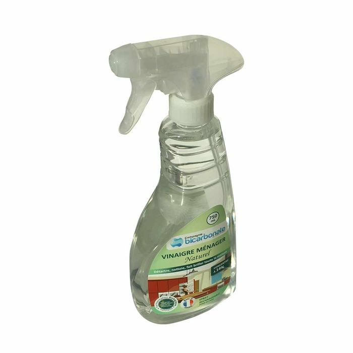 Spray Rechargeable Vinaigre blanc naturel concentré à 14 ° - deux tiers face