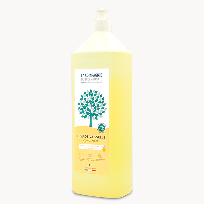 Liquide vaisselle aux eaux florales format 1L de côté