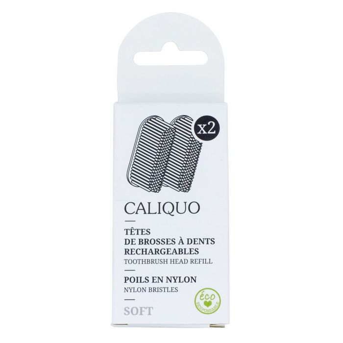 Pack recharge 2 têtes soft de brosse à dents Caliquo