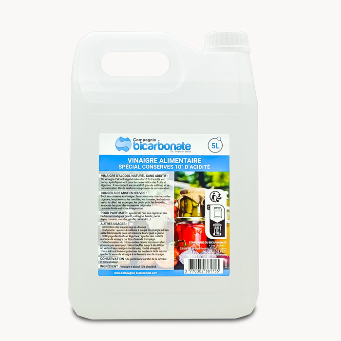 Vinaigre blanc alimentaire 5L