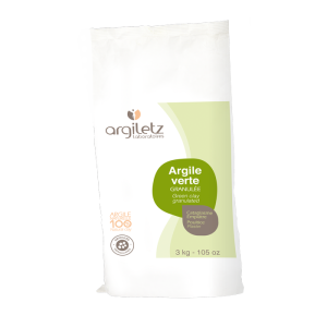 Argile verte illite granulée Argiletz 3 kg