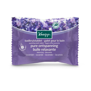 Galet de bain effervescent Kneipp au bicarbonate et aux huiles essentielles de lavande