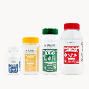 4 flacons pratiques et rechargeables dans ce pack "Collection Compagnie du Bicarbonate".