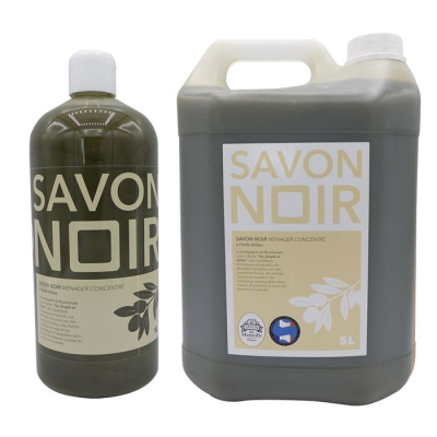 Savon noir liquide à l'hule d'olive 100% pur et naturel - Pot de 350 g net