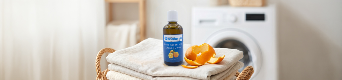 Épluchures d’orange, huiles essentielles comment parfumer son linge