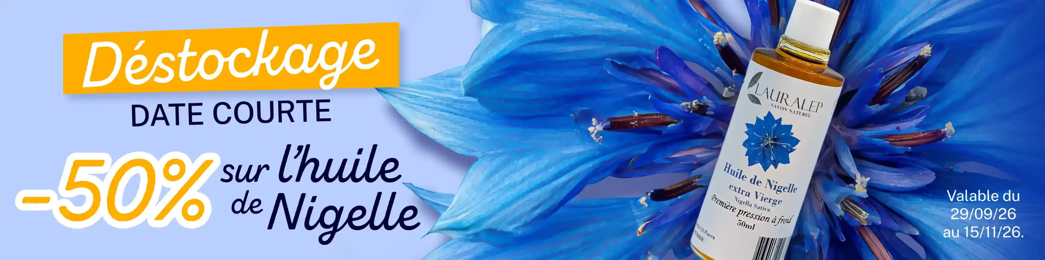 Découvrez notre huile de Nigelle - 50ml