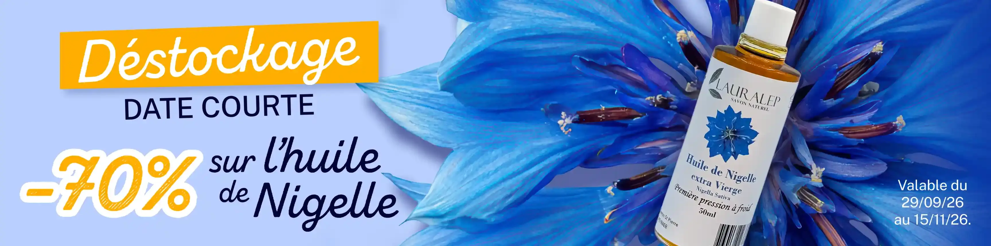 Découvrez notre huile de Nigelle - 50ml