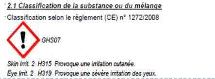 Etiquette du vinaigre 5L de la Compagnie du bicarbonate
