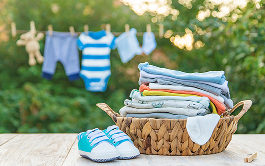 panier de linge propre