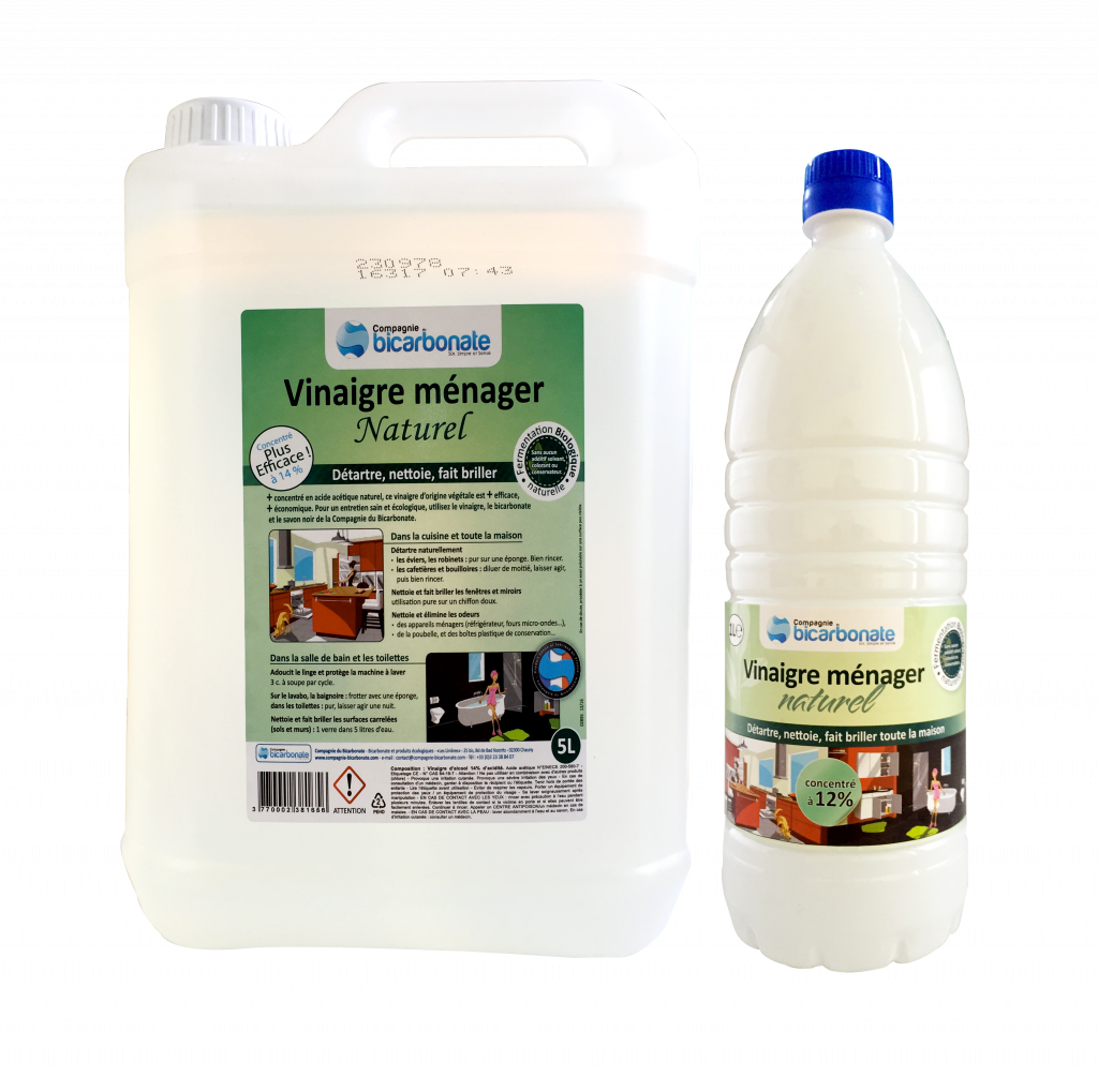 La Compagnie Du Bicarbonate -- Vinaigre ménager concentré neutre à 14° Vrac - 5 l main image 0