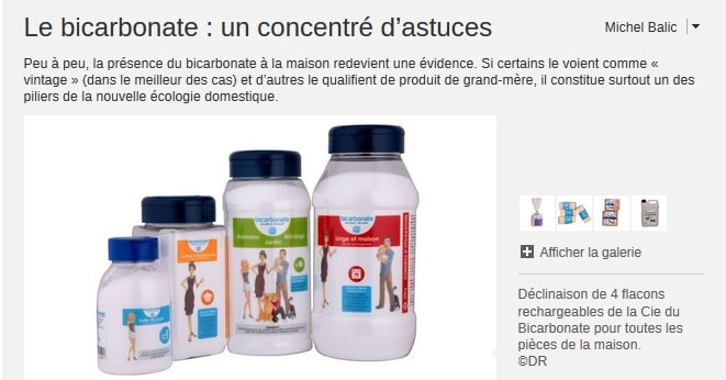 article du site www.maison.com - le bicarbonate - un concentré d'astuces
